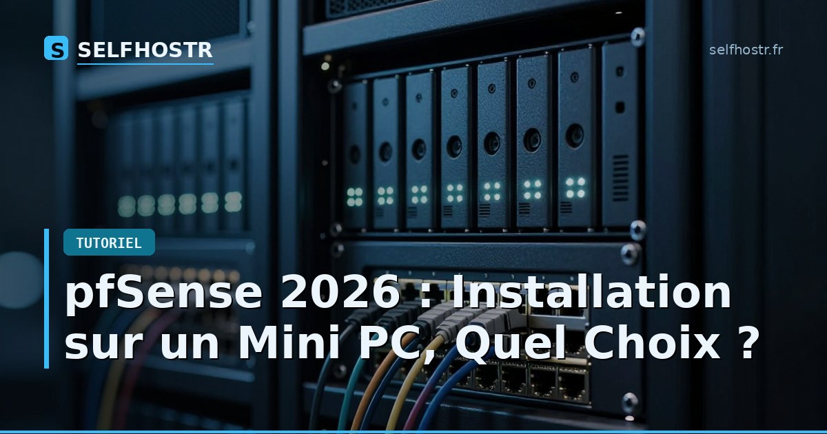 pfSense 2026 : Installation sur un Mini PC, Quel Choix ?
