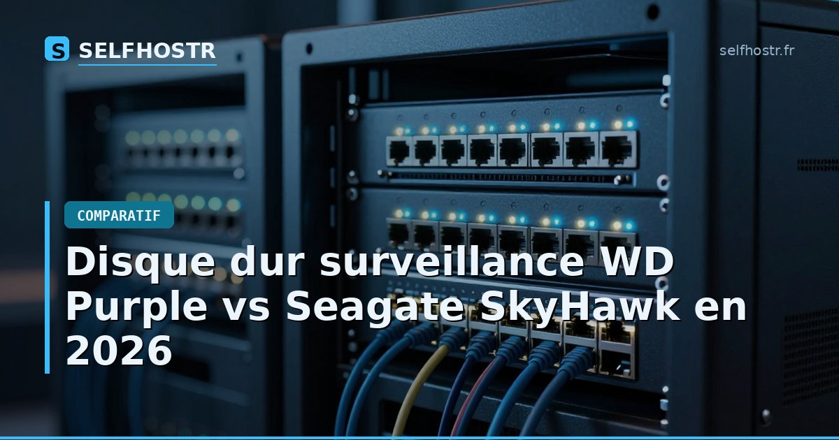 Disque dur surveillance WD Purple vs Seagate SkyHawk en 2026
