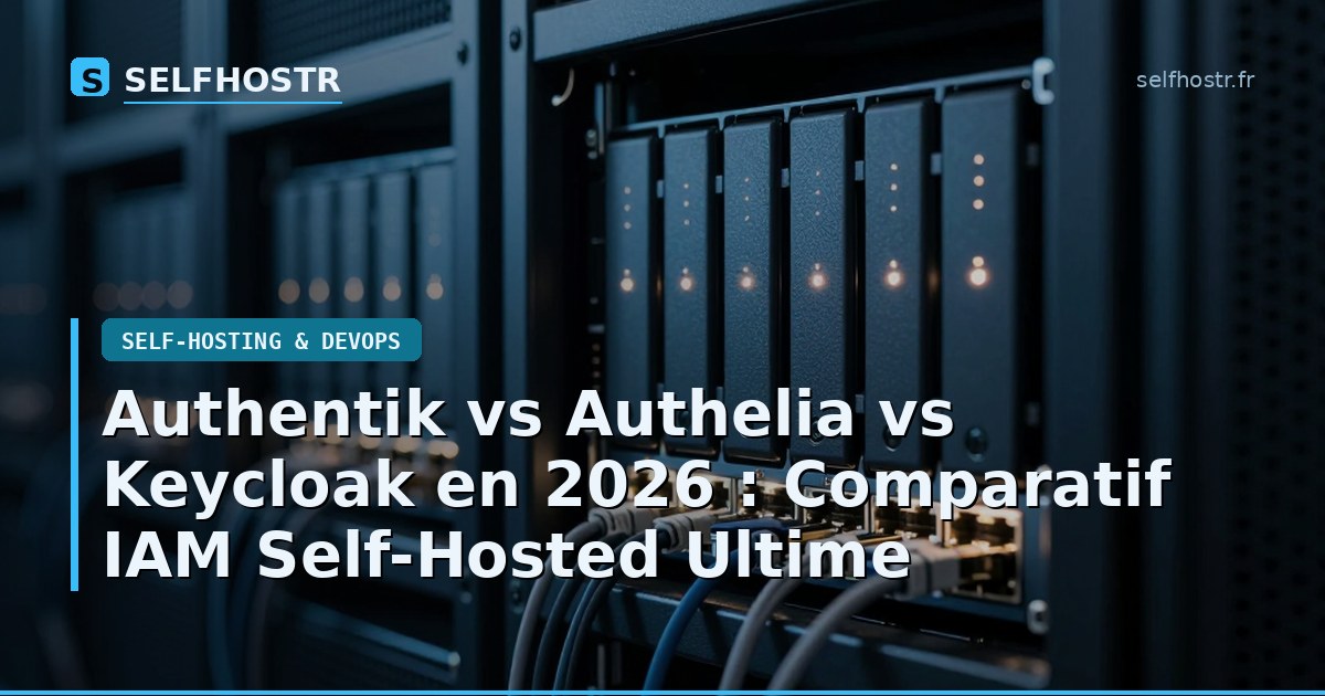 Authentik vs Authelia vs Keycloak en 2026 : Comparatif IAM Self-Hosted Ultime