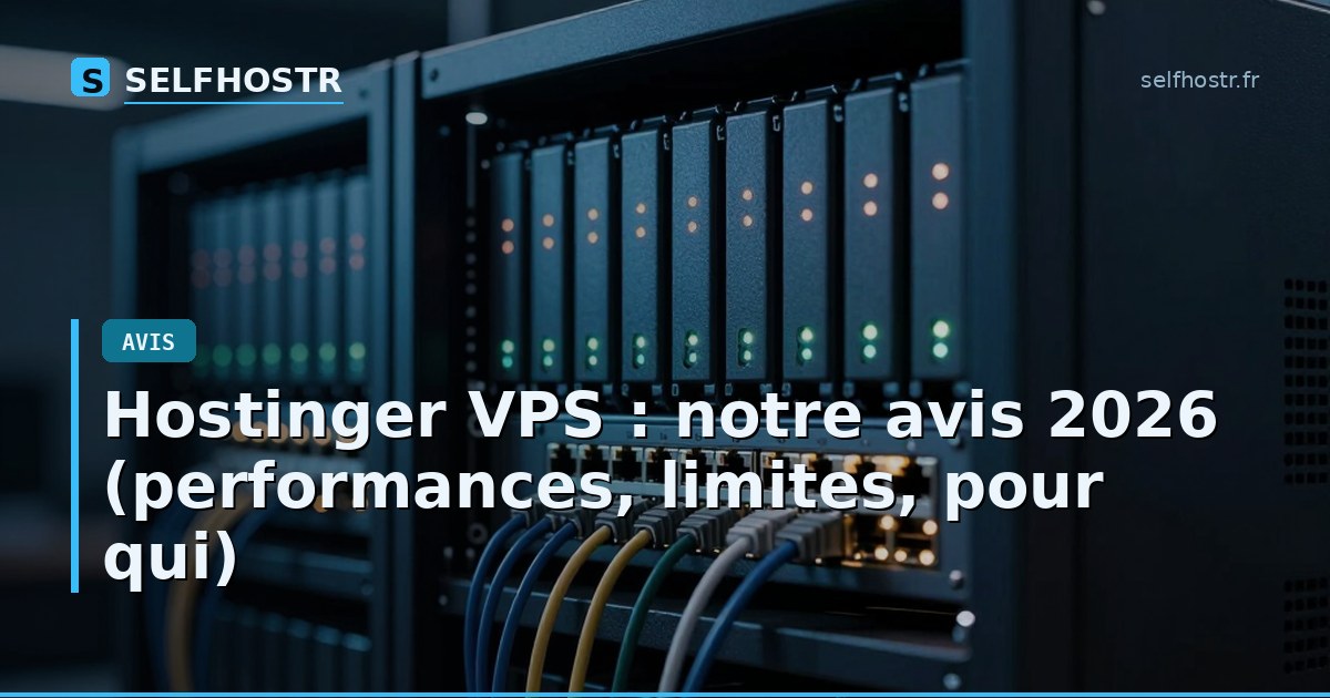 Hostinger VPS : notre avis 2026 (performances, limites, pour qui)