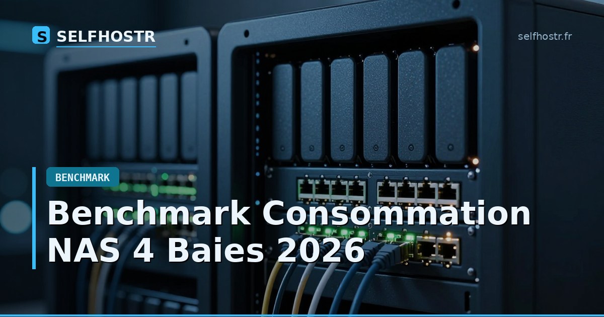 Benchmark Consommation NAS 4 Baies 2026