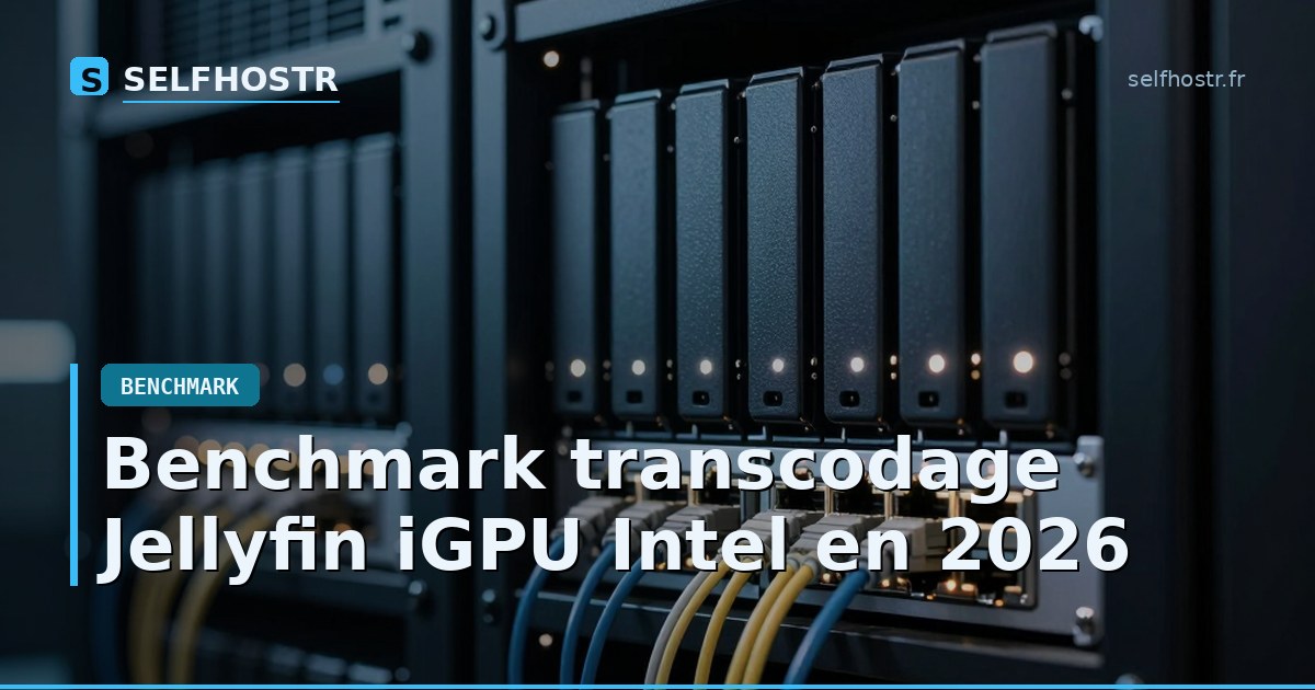Benchmark transcodage Jellyfin iGPU Intel en 2026