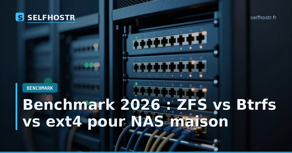 Benchmark 2026 : ZFS vs Btrfs vs ext4 pour NAS maison