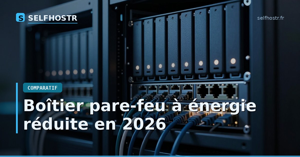 Boîtier pare-feu à énergie réduite en 2026