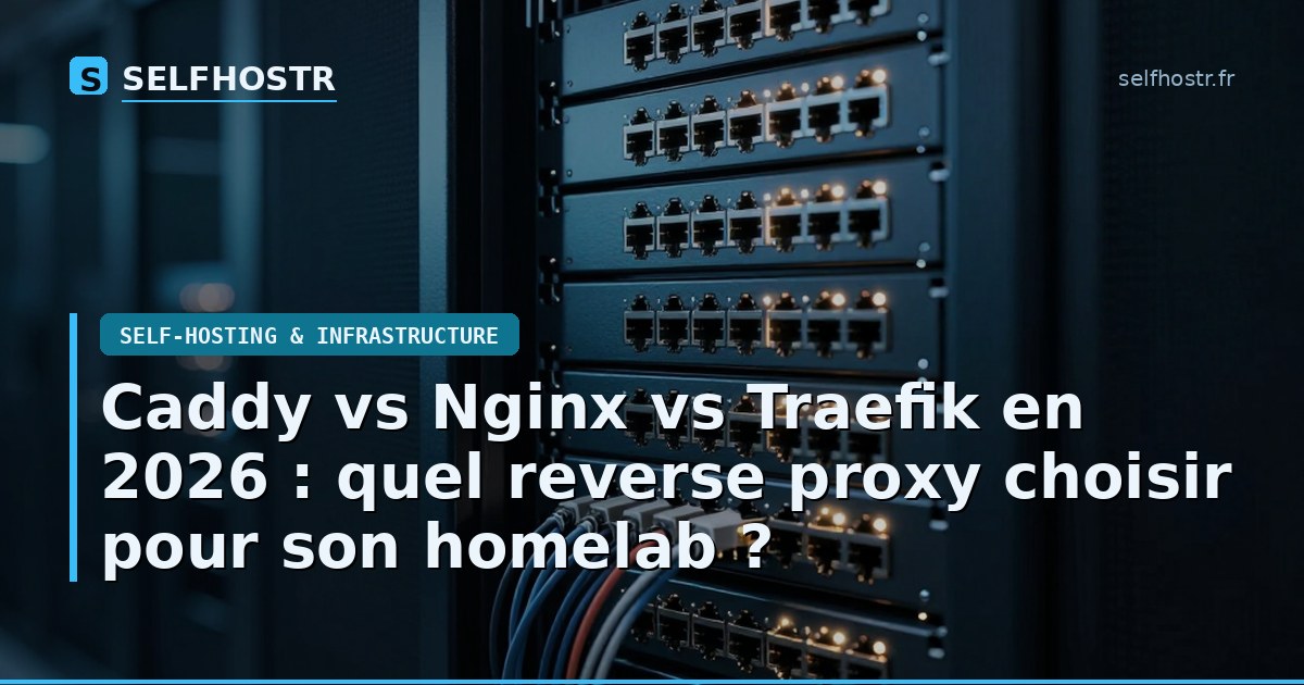 Caddy vs Nginx vs Traefik en 2026 : quel reverse proxy choisir pour son homelab ?