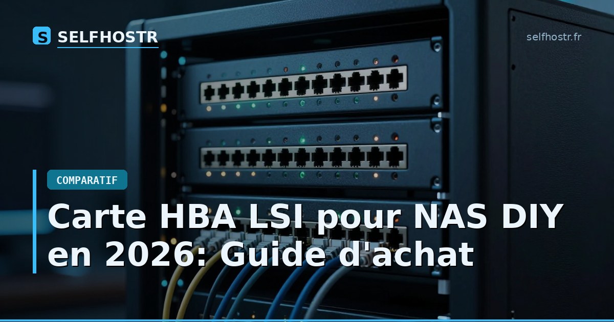 Carte HBA LSI pour NAS DIY en 2026: Guide d'achat