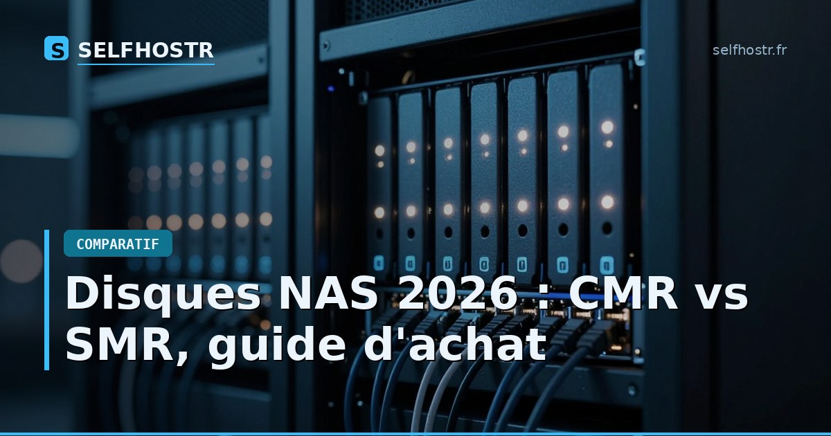 Disques NAS 2026 : CMR vs SMR, guide d'achat