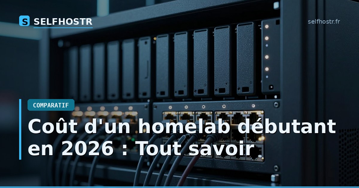Coût d'un homelab débutant en 2026 : Tout savoir