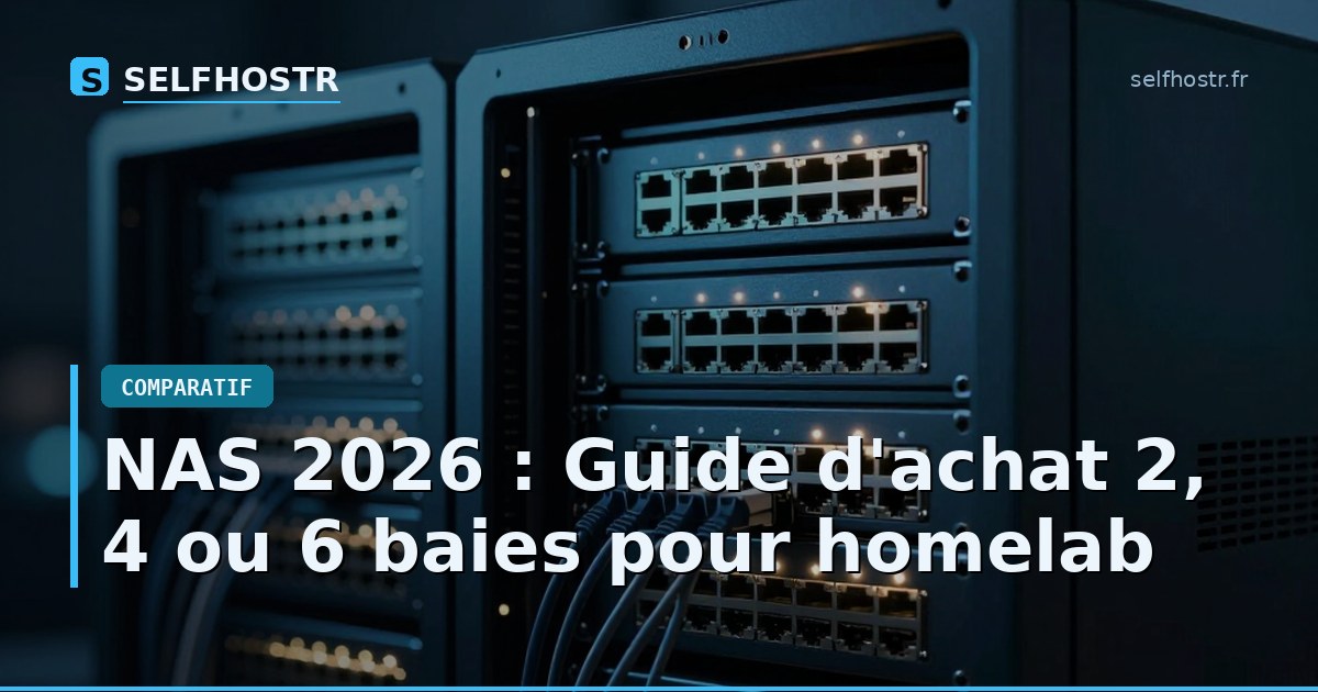 NAS 2026 : Guide d'achat 2, 4 ou 6 baies pour homelab