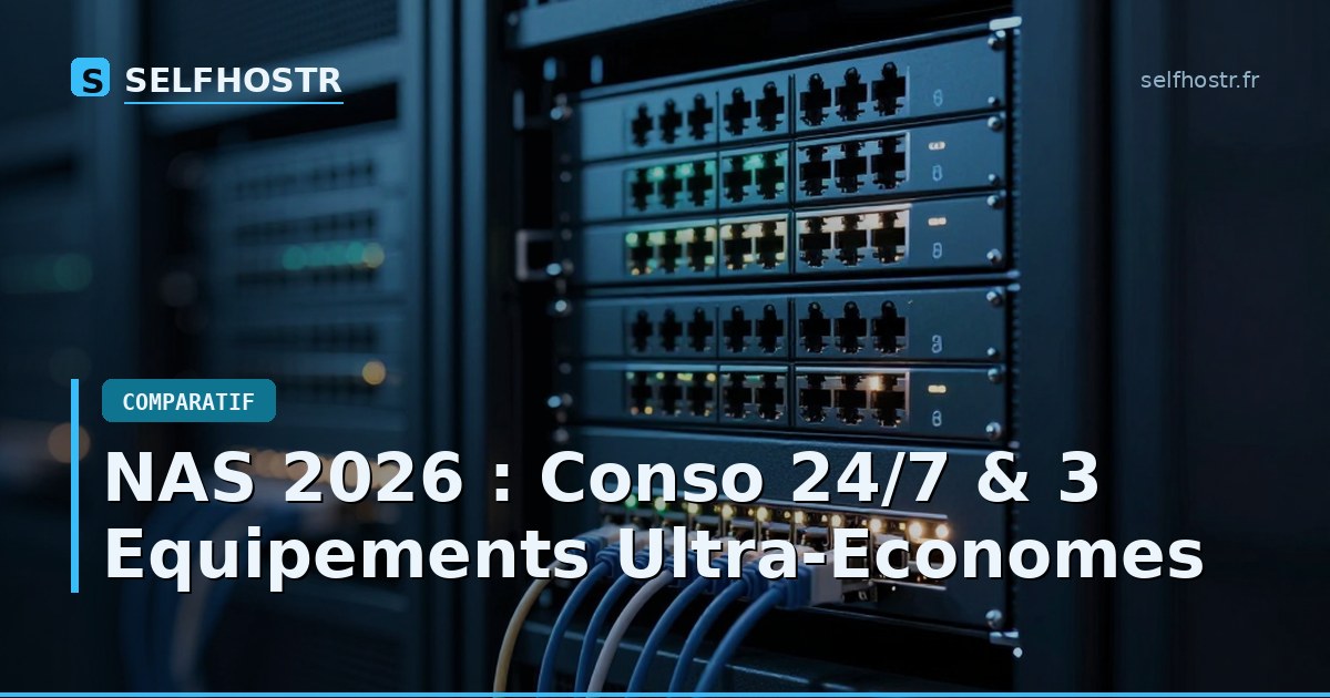 NAS 2026 : Conso 24/7 & 3 Equipements Ultra-Economes