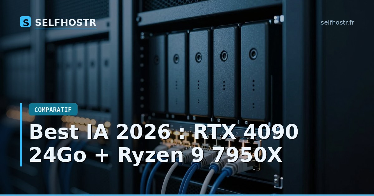 Best IA 2026 : RTX 4090 24Go + Ryzen 9 7950X