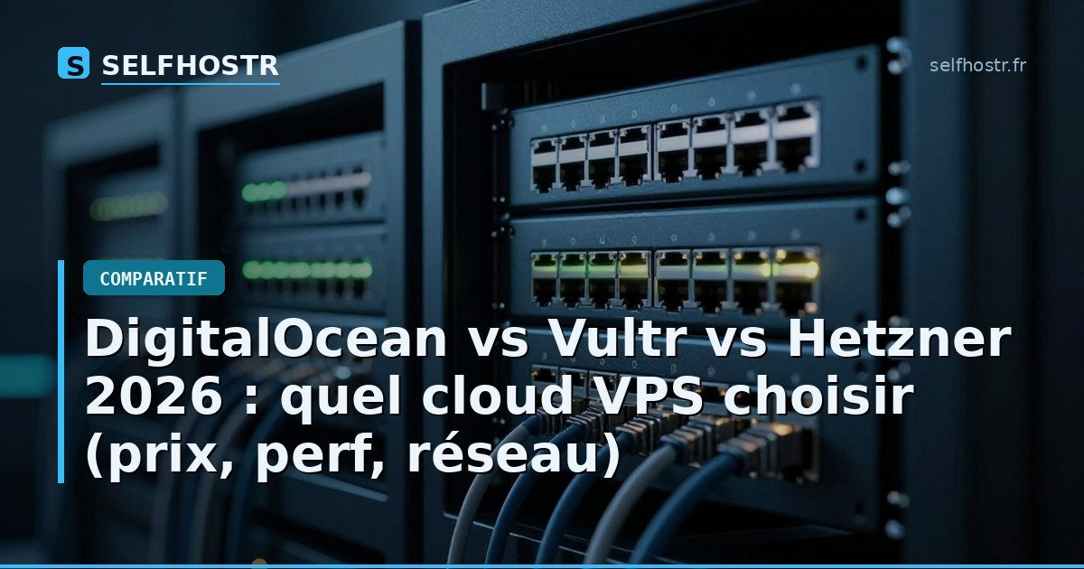 DigitalOcean vs Vultr vs Hetzner 2026 : quel cloud VPS choisir (prix, perf, réseau)