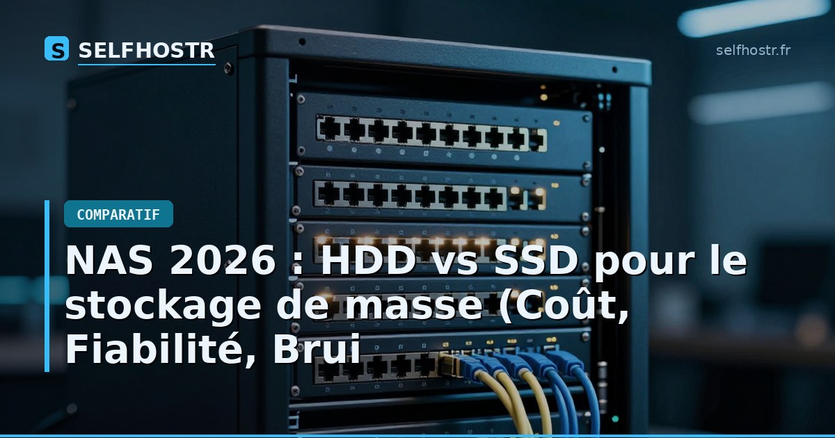 NAS 2026 : HDD vs SSD pour le stockage de masse (Coût, Fiabilité, Brui