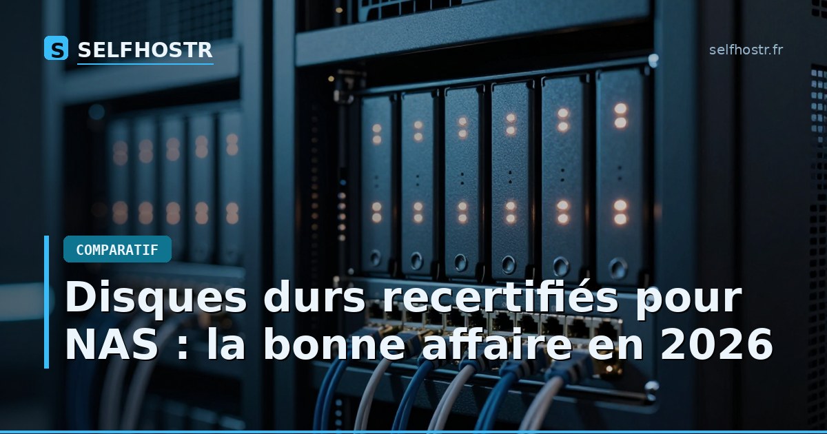 Disques durs recertifiés pour NAS : la bonne affaire en 2026