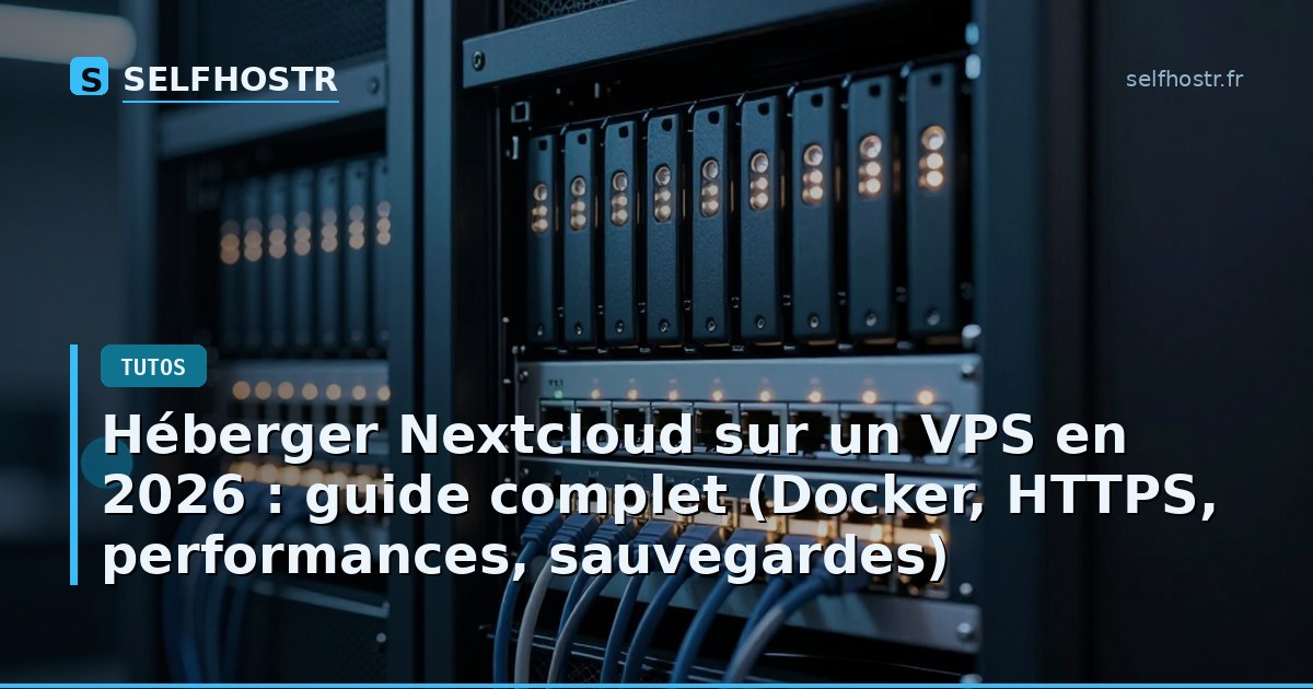 Héberger Nextcloud sur un VPS en 2026 : guide complet (Docker, HTTPS, performances, sauvegardes)