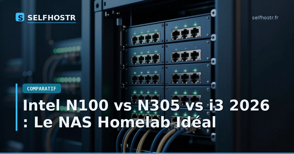 Intel N100 vs N305 vs i3 2026 : Le NAS Homelab Idéal