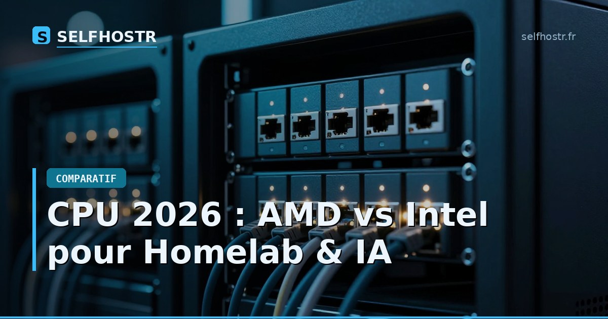 CPU 2026 : AMD vs Intel pour Homelab & IA