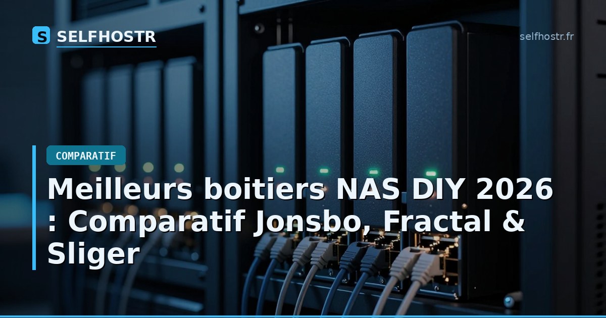 Meilleurs boitiers NAS DIY 2026 : Comparatif Jonsbo, Fractal & Sliger