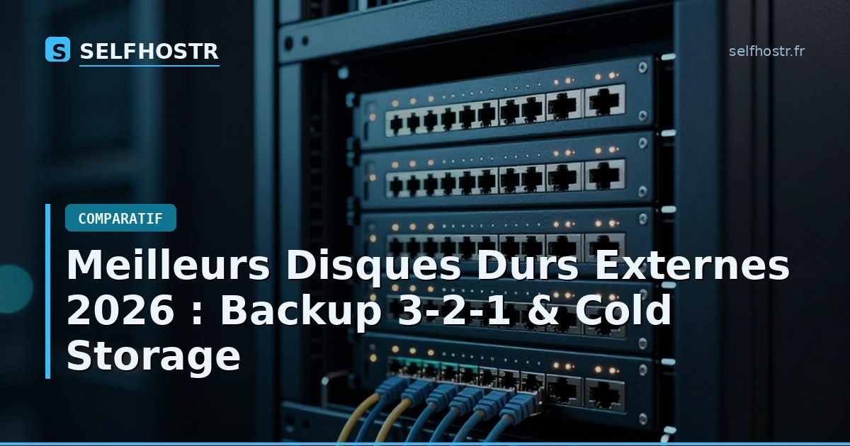 Meilleurs Disques Durs Externes 2026 : Backup 3-2-1 & Cold Storage