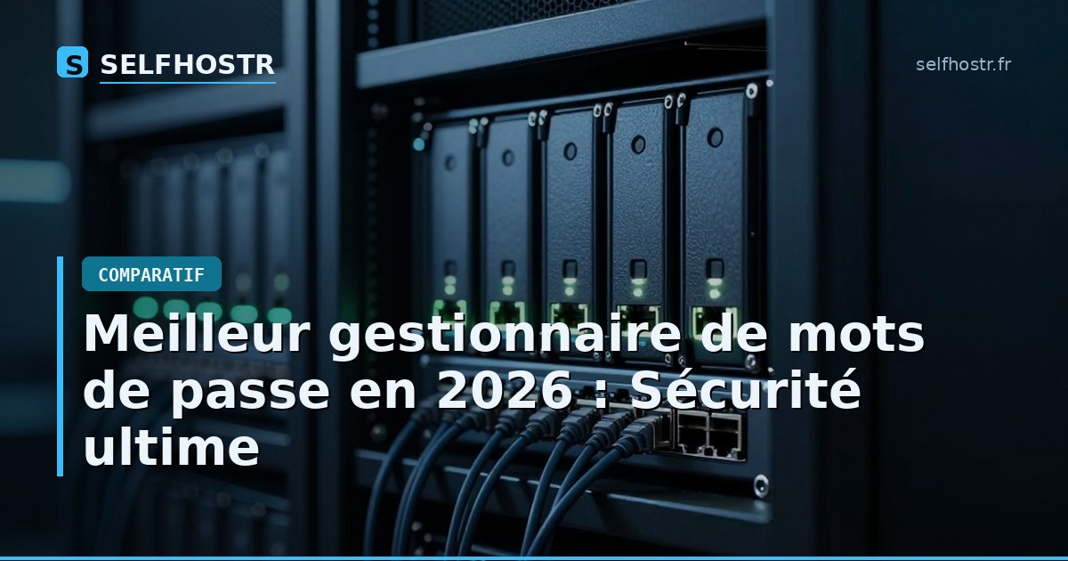 Meilleur gestionnaire de mots de passe en 2026 : Sécurité ultime