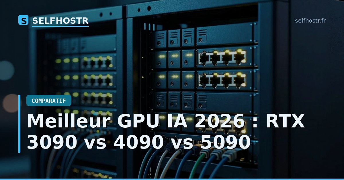Meilleur GPU IA 2026 : RTX 3090 vs 4090 vs 5090