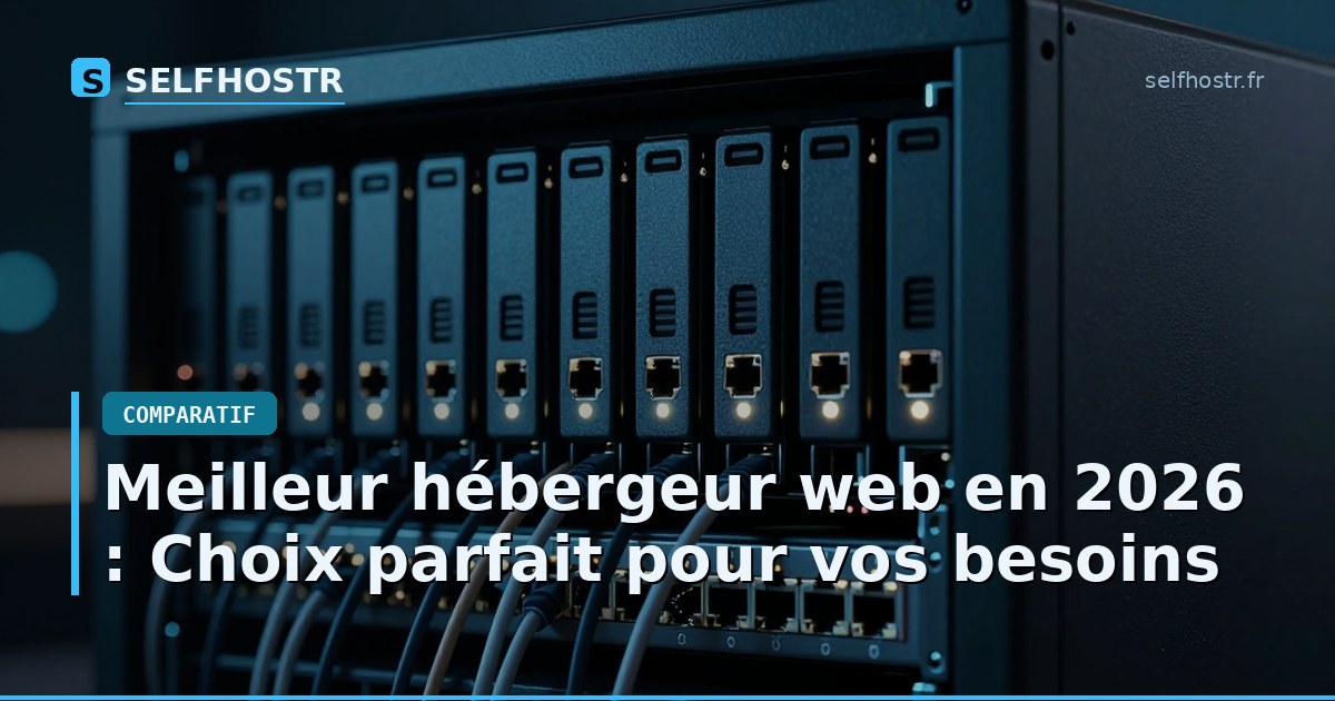 Meilleur hébergeur web en 2026 : Choix parfait pour vos besoins