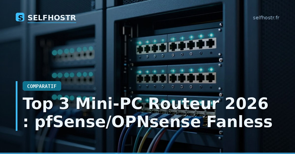 Top 3 Mini-PC Routeur 2026 : pfSense/OPNsense Fanless