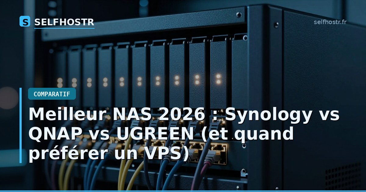 Meilleur NAS 2026 : Synology vs QNAP vs UGREEN (et quand préférer un VPS)