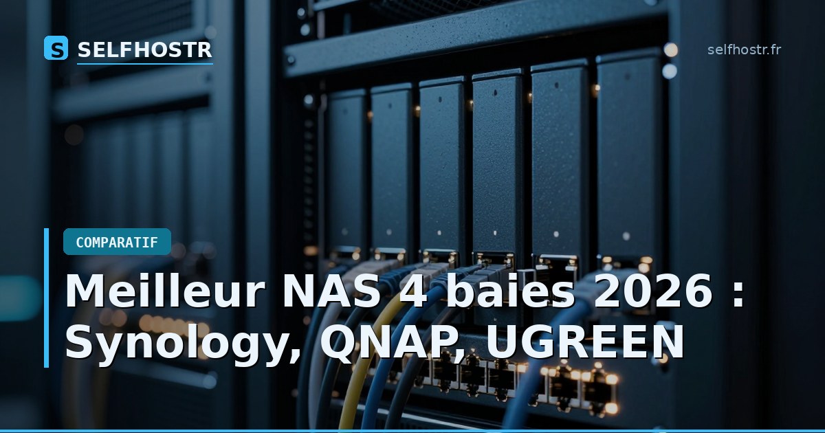 Meilleur NAS 4 baies 2026 : Synology, QNAP, UGREEN