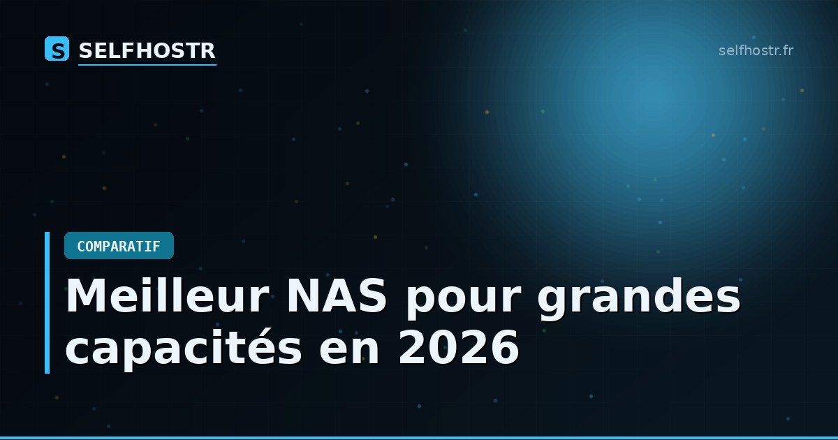Meilleur NAS pour grandes capacités en 2026