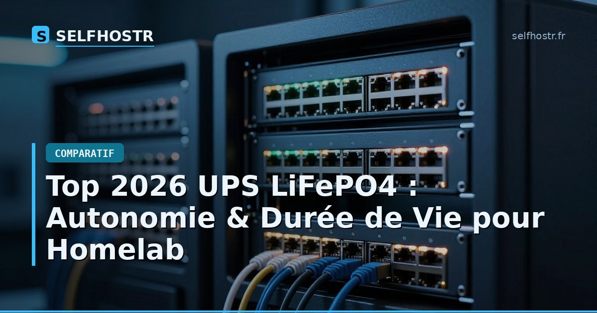 Top 2026 UPS LiFePO4 : Autonomie & Durée de Vie pour Homelab