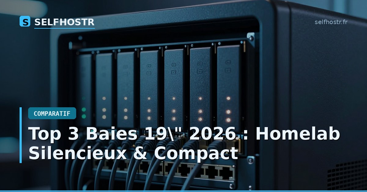 Top 3 Baies 19" 2026 : Homelab Silencieux & Compact