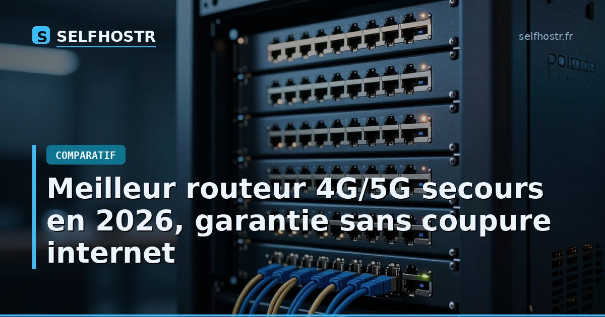 Meilleur routeur 4G/5G secours en 2026, garantie sans coupure internet