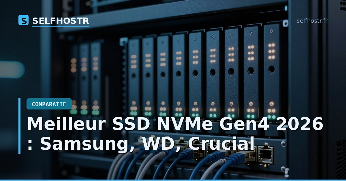 Meilleur SSD NVMe Gen4 2026 : Samsung, WD, Crucial