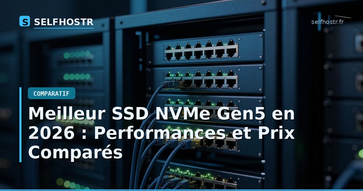 Meilleur SSD NVMe Gen5 en 2026 : Performances et Prix Comparés