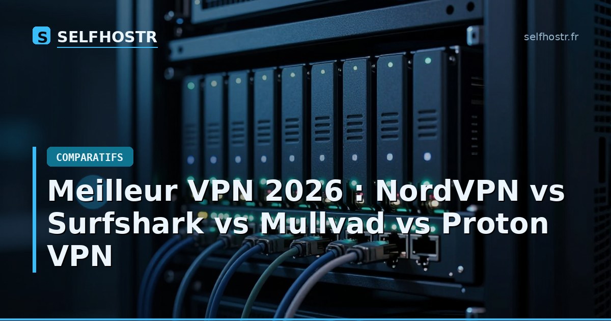 Meilleur VPN 2026 : NordVPN vs Surfshark vs Mullvad vs Proton VPN
