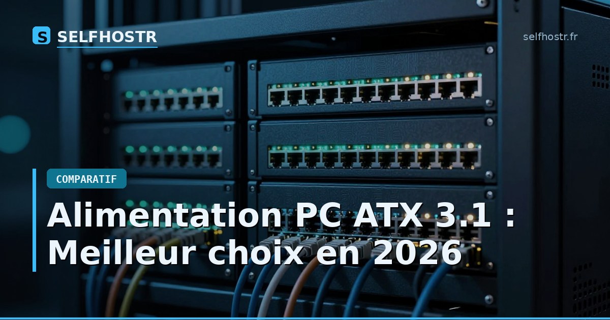 Alimentation PC ATX 3.1 : Meilleur choix en 2026