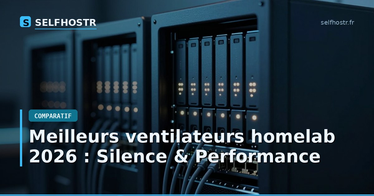 Meilleurs ventilateurs homelab 2026 : Silence & Performance