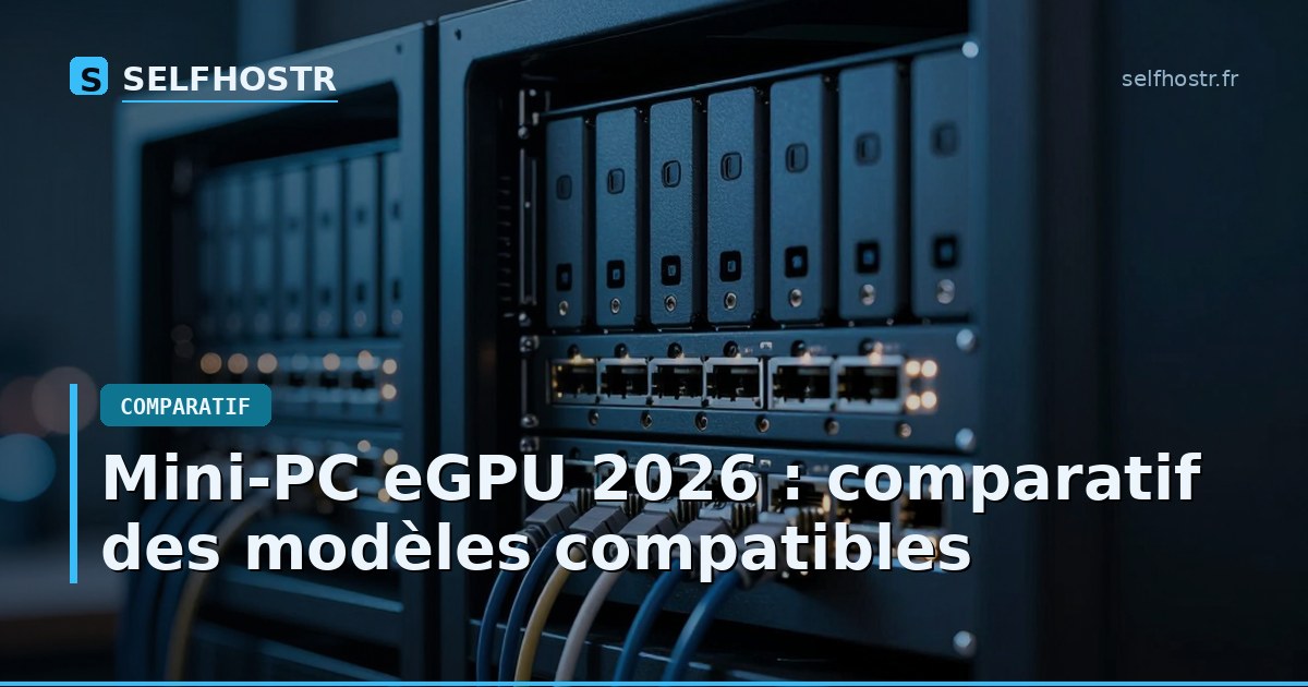 Mini-PC eGPU 2026 : comparatif des modèles compatibles