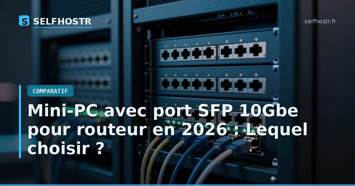 Mini-PC avec port SFP 10Gbe pour routeur en 2026 : Lequel choisir ?