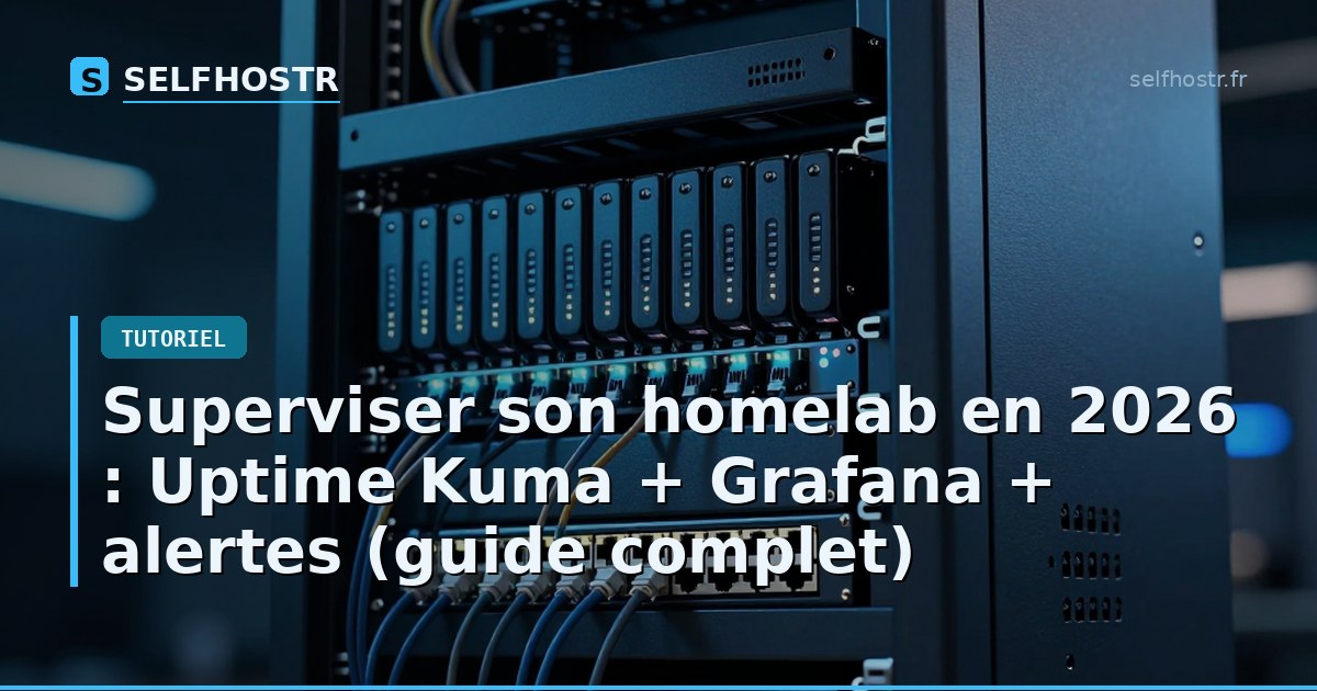 Superviser son homelab en 2026 : Uptime Kuma + Grafana + alertes (guide complet)