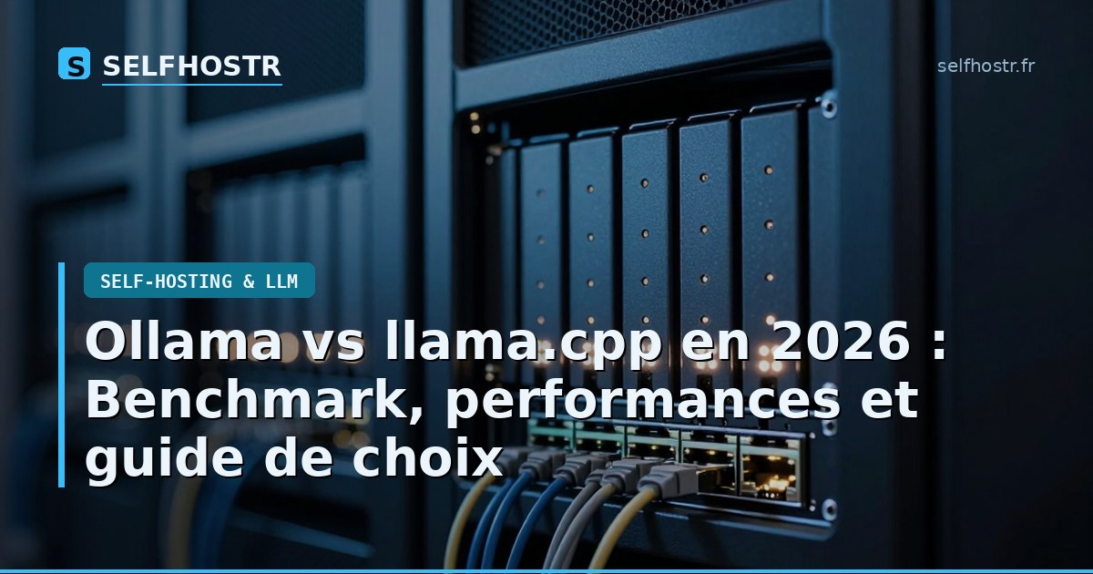 Ollama vs llama.cpp en 2026 : Benchmark, performances et guide de choix