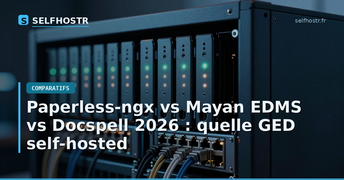 Paperless-ngx vs Mayan EDMS vs Docspell 2026 : quelle GED self-hosted