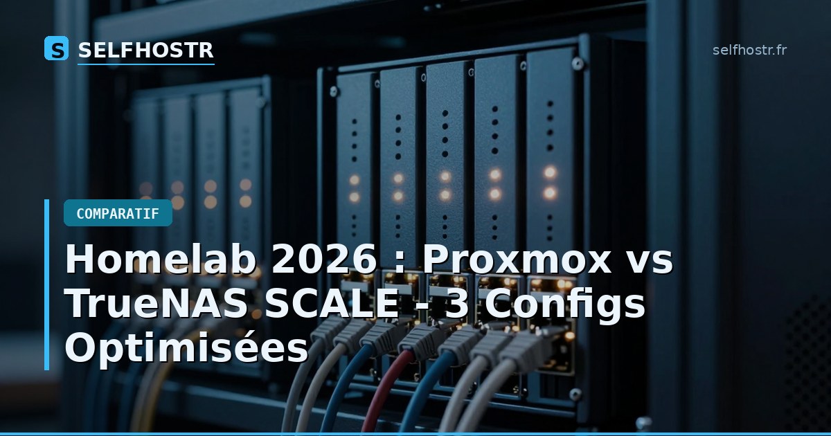 Homelab 2026 : Proxmox vs TrueNAS SCALE - 3 Configs Optimisées