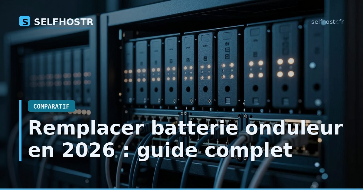 Batterie onduleur 2026 : laquelle choisir pour votre homelab ?