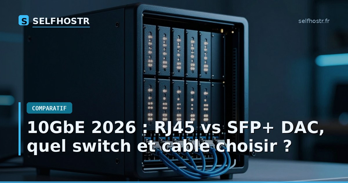 10GbE 2026 : RJ45 vs SFP+ DAC, quel switch et cable choisir ?