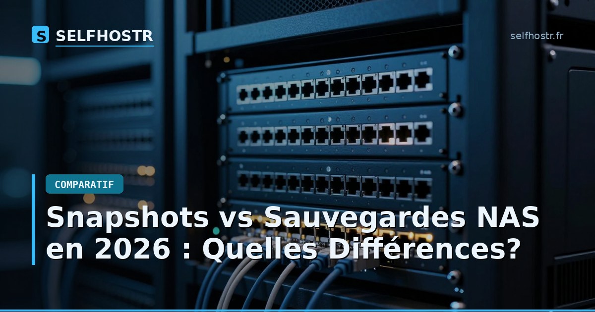 Snapshots vs Sauvegardes NAS en 2026 : Quelles Différences?