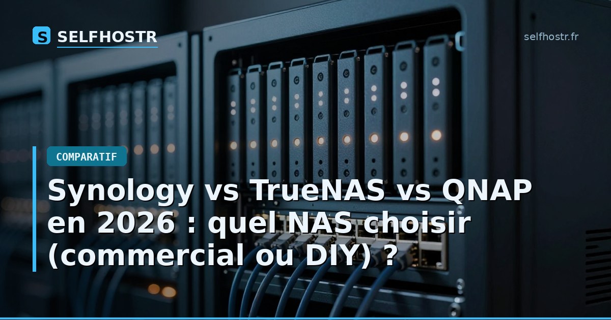 Synology vs TrueNAS vs QNAP en 2026 : quel NAS choisir (commercial ou DIY) ?