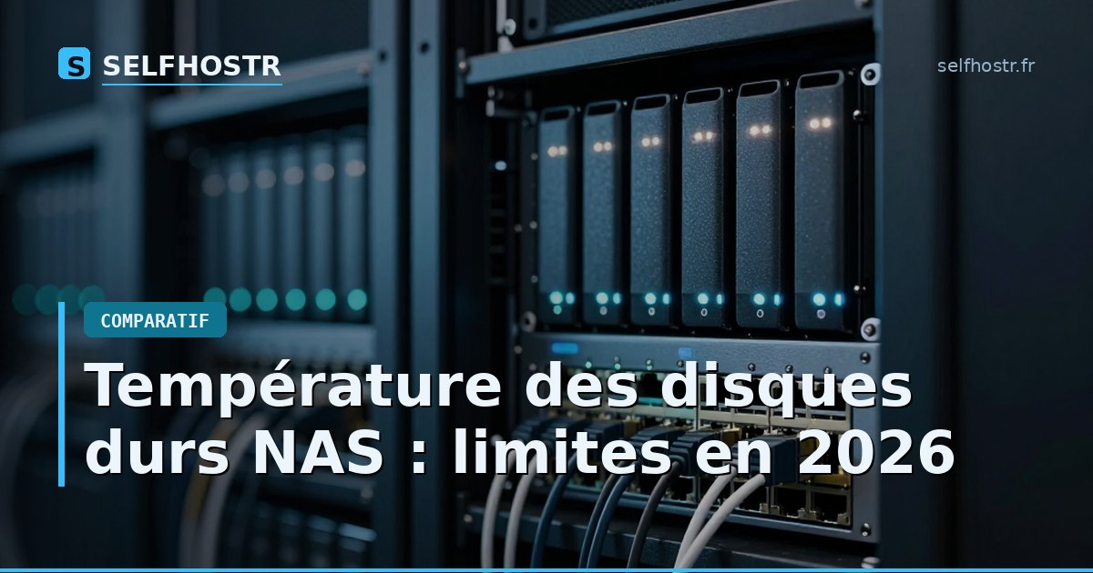 Température des disques durs NAS : limites en 2026