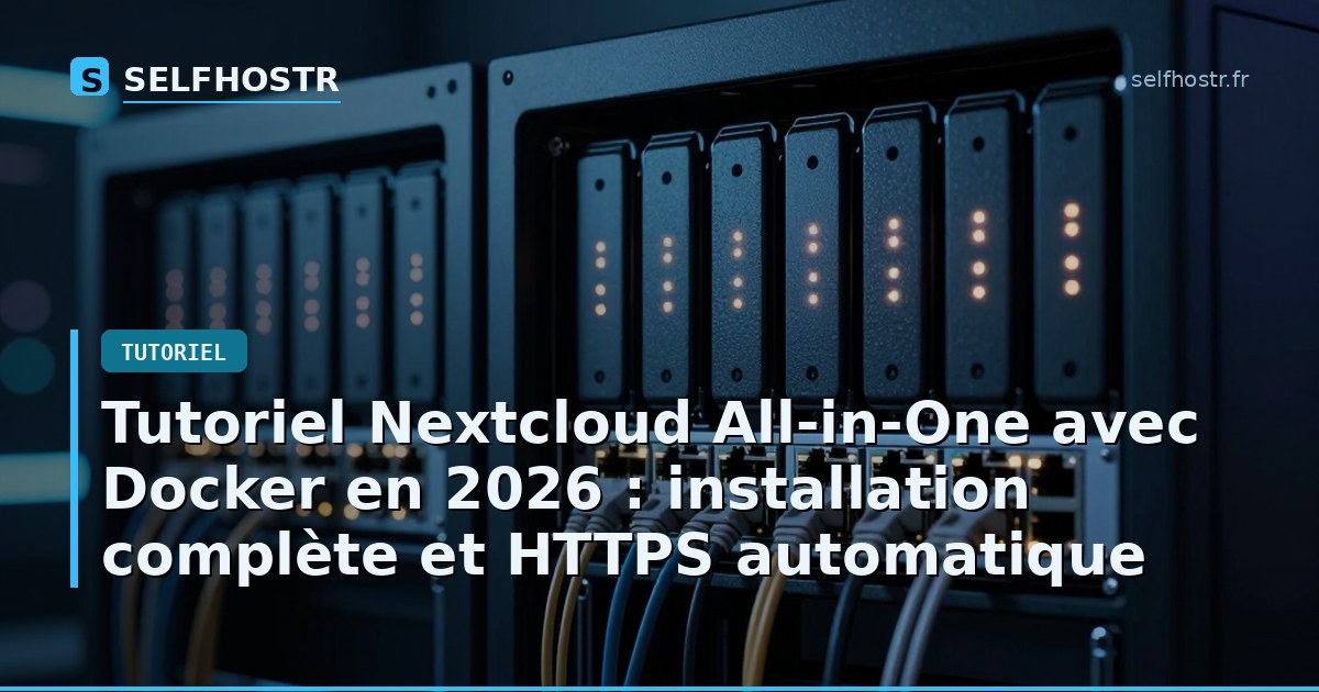 Tutoriel Nextcloud All-in-One avec Docker en 2026 : installation complète et HTTPS automatique